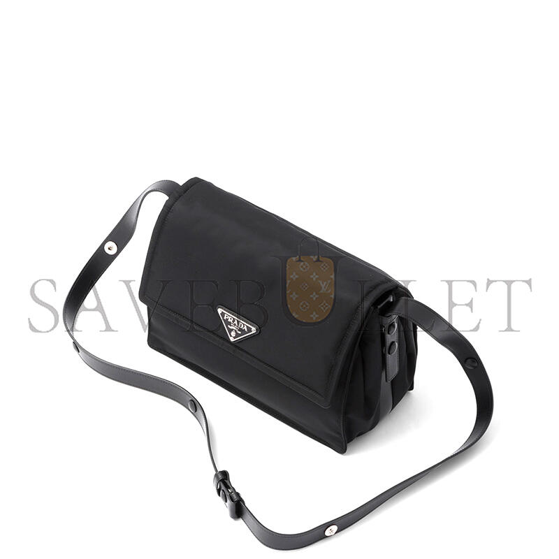 Pra*a traveller medium padded re-nylon bag 1bd255 (30*21.5*12cm)